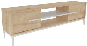 Έπιπλο Τηλεόρασης Eslem 875ZNA4594 120x29,6x43,6cm Oak-White