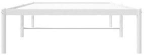 Πλαίσιο Κρεβατιού Λευκό 90 x 200 εκ. Μεταλλικό - Λευκό