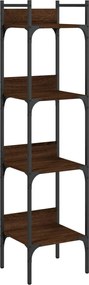 vidaXL Βιβλιοθήκη 4 Επιπέδων Καφέ Δρυς 35x30x138,5 εκ. Επεξεργ. Ξύλο