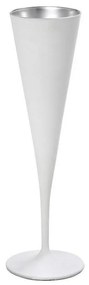 Ποτήρι Σαμπάνιας Κωνικό Maya Mat Rab318K6 5Χ24cm White-Silver Espiel Γυαλί