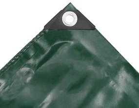 vidaXL Μουσαμάς 650 γρ./μ.² Πράσινος 4 x 7 μ.