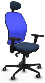 Καρέκλα γραφείου με κεφαλάρι Jorquera Piqueras y Crespo 3D036G1 Ναυτικό Μπλε