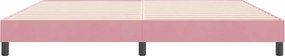 vidaXL Box Spring κρεβάτι χωρίς στρώμα ροζ 180x220 cm Βελούδινο