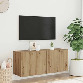vidaXL Ντουλάπι Τοίχου Τηλεόρασης Τεχνίτης Δρυς 100 x 30 x 41 εκ