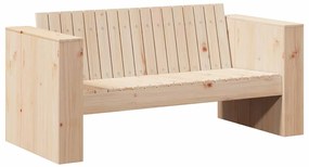 vidaXL Καναπές Κήπου Καφέ 134 x 60 x 62 cm Μασίφ ξύλο πεύκου