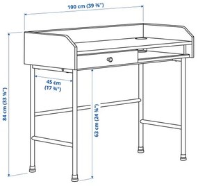 HAUGA γραφείο, 100x84 cm 904.776.77