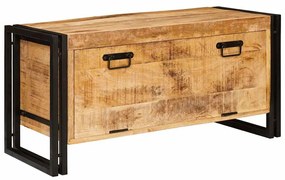 vidaXL Ντουλάπα Παπουτσιών Καφέ 90 x 38 x 45 εκ. Μασίφ ξύλο μάνγκο