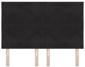 vidaXL Κεφαλάρι LED , σχέδιο διαμαντένιων κύβων, μαύρο, 144 εκ.