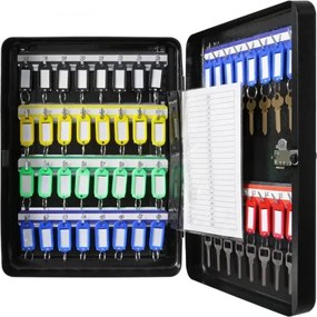 VEVOR 48-Key Cabinet Key Safe with Combination Lock &amp; Keys Adjustable Racks