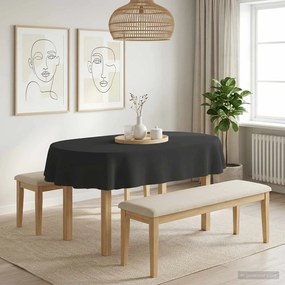 vidaXL Ύφασμα Τραπέζης 5 τμχ. Σκούρο Γκρι 130 x 180 εκ. Πολυεστέρας