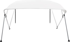 vidaXL Τέντα Σκάφους με 4 Αψίδες Λευκή 243 x 180 x 137 εκ.