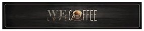 vidaXL Χαλί Κουζίνας Πλενόμενο Επιγραφή Coffee 60x300 εκ. Βελούδο