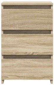 vidaXL Κομοδίνα 2 τεμ. Sonoma Δρυς 40 x 35 x 62,5 εκ. από Επεξ. Ξύλο