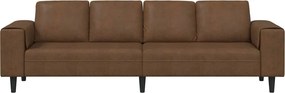 vidaXL Καναπές σαλονιού Καφέ 250 x 77 x 76 εκ.