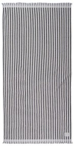 Πετσέτα Θαλάσσης Elveria Black Nef-Nef Θαλάσσης 90x170cm 100% Cotton
