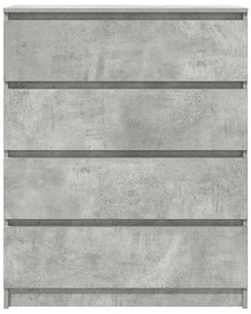 Sideboard Μπετόν Γκρι 80x35x99 cm Κατασκευασμένο ξύλο - Γκρι