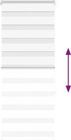 vidaXL Ζέβρα τυφλή Καφέ Πλάτος υφάσματος 55,9 εκ. Πολυεστέρας