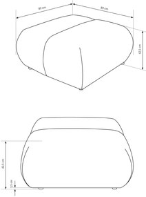 Πουφ Todd-Gkri Skouro