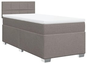 ΚΡΕΒΑΤΙ BOXSPRING ΜΕ ΣΤΡΩΜΑ TAUPE 80X200 ΕΚ. ΥΦΑΣΜΑΤΙΝΟ 3285719