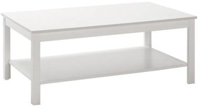 Τραπεζάκι σαλονιού Rustic Megapap χρώμα λευκό 103x60x40εκ.