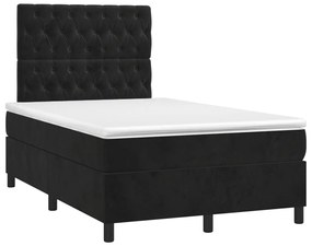 ΚΡΕΒΑΤΙ BOXSPRING ΜΕ ΣΤΡΩΜΑ ΜΑΥΡΟ 120 X 200 ΕΚ. ΒΕΛΟΥΔΙΝΟ 3143195