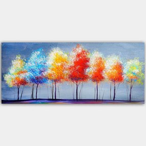 Πίνακας Καμβάς 451ERN1131 120x50cm Multi Wallity Οριζόντιοι Ξύλο, Καμβάς