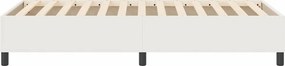 vidaXL Κρεβάτι πλατφόρμα Κρεμ 90 x 190 cm Υφασμάτινο Κορντουρά