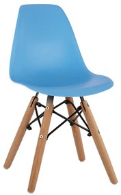 Καρέκλα TWIST KID Παιδική Ξύλινα πόδια Μπλέ 30,5x33x59 εκ. 4αδα 30.5x33x59 εκ.