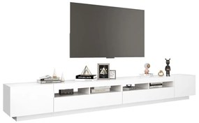 vidaXL Έπιπλο Τηλεόρασης με LED Λευκό 300 x 35 x 40 εκ.