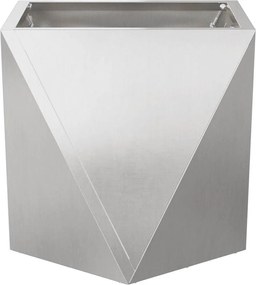 vidaXL Γλάστρα Ασημί 30 x 30 x 30 cm Ανοξείδωτο ατσάλι