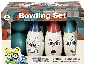 Bowling Με 6 Κορίνες &amp; 2 Μπάλες 23x11x16εκ. Toy Markt 71-3334