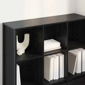 vidaXL Βιβλιοθήκη 2 pcs Μαύρη Οξυά 99,5 x 30 x 108 εκ.