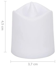 vidaXL Ρεσώ Χωρίς Φλόγα Ηλεκτρικά LED 24 τεμ. Θερμό Λευκό