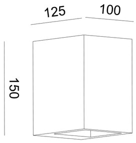 ΓΥΨΙΝΟ ΕΠΙΤΟΙΧΟ ΦΩΤΙΣΤΙΚΟ 1XG9 BLOCK 10x12,5x15CM - G85231W