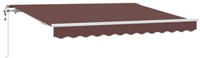 vidaXL Σκηνίτσα Αναδιπλούμενη Καφέ 350 x 200 cm