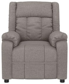 vidaXL Πολυθρόνα Μασάζ Ηλεκτρική Taupe Υφασμάτινη