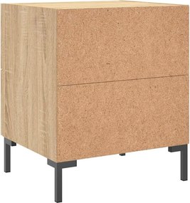 VidaXL Κομοδίνα 2 τεμ. Sonoma Δρυς 40 x 35 x 47,5 εκ. Επεξεργ. Ξύλο