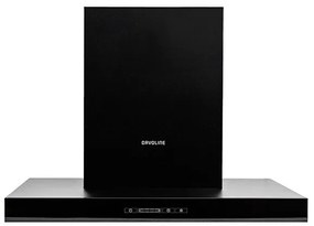 Davoline Tate 090 BL Απορροφητήρας Καμινάδα 90cm Μαύρος
