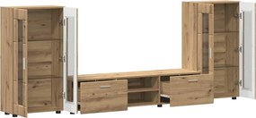 vidaXL Σετ επίπλου τηλεόρασης FLORIN 3 pcs Artisan Oak