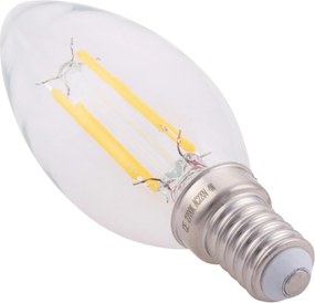 ΛΑΜΠΤΗΡΑΣ LED FILAMENT 4W E14 3000K ΔΙΑΦΑΝΟΣ DIMMABLE HM4048.01