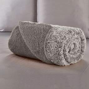 Κουβέρτα Fleece Μονή Με Γουνάκι (160x200) Whitegg KB156 Γκρι