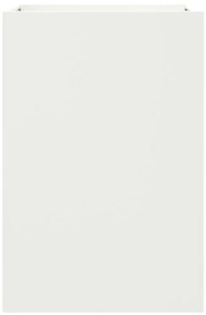 vidaXL Ζαρντινιέρα Λευκή 52x48x75 εκ. από Χάλυβα