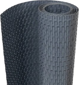 vidaXL Διαχωριστικό Βεράντας 5 τεμ. Ανθρακί 255x19 εκ. Συνθ. Ρατάν