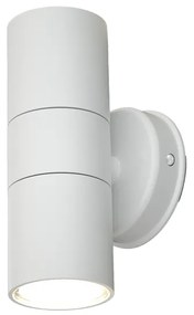 Φωτιστικό τοίχου Ouachita 2xGU10 Outdoor Up-Down Wall Lamp White D:15.2cmx11.3cm (80200624) - 80200624