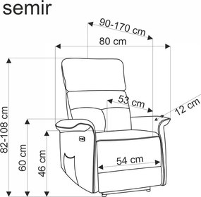 Πολυθρόνα Semi-Mauro