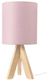 Επιτραπέζιο Φωτιστικό TF176721TPP Pink Wood, Fabric