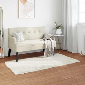 vidaXL Χαλί από τεχνητό πρόβειο δέρμα TAFALLA Λευκό 80 x 150 cm