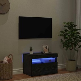 vidaXL Ντουλάπι TV Μαύρη Οξυά 60 x 35 x 40 εκ. Επεξεργασμένο ξύλο