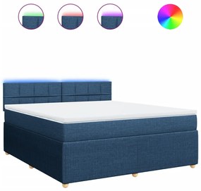 ΚΡΕΒΑΤΙ BOXSPRING ΜΕ ΣΤΡΩΜΑ ΜΠΛΕ 180X200 ΕΚ. ΥΦΑΣΜΑΤΙΝΟ 3289841