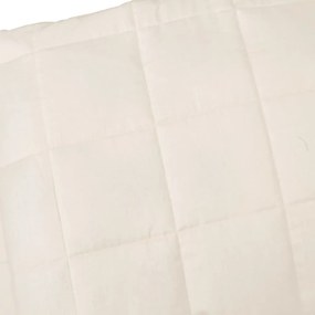 Κουβέρτα Βαρύτητας Ανοιχτό Κρεμ 220 x 240 εκ. 15 κ. Υφασμάτινη - Κρεμ